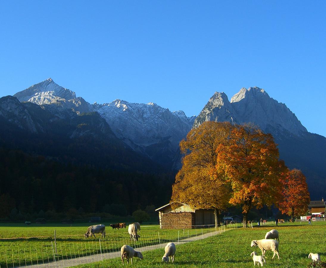 Ferienwohnung Am Kurpark -Wohnung 2,90Qm- Garmisch-Partenkirchen Exteriör bild